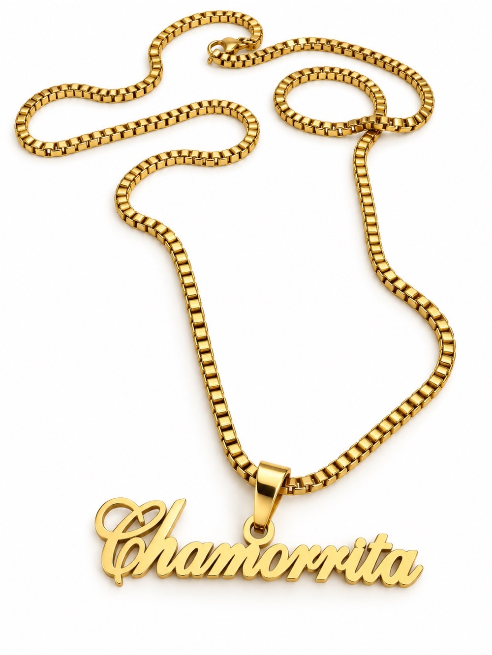 Chamorrita Gold Name Pendant Necklace for Women